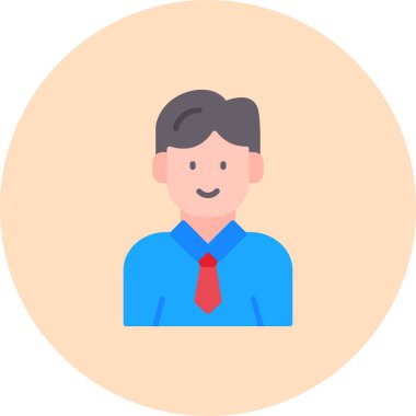 iş vektörü düz renk simgesi