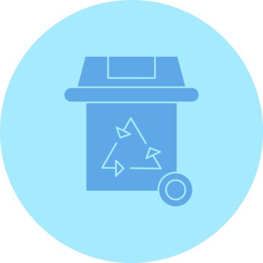 vektör geri dönüşüm kutusu simgesi