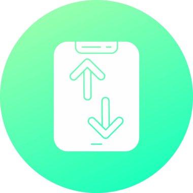 Cep telefonu simgesinin vektör illüstrasyonu