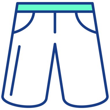 Pantolon simgesinin vektör illüstrasyonu