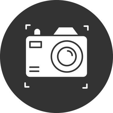 Kamera. Web simgesi basit illüstrasyon