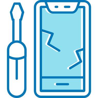 Mobil tamir araçları simgesi - taslak biçimi