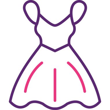 elbise web simgesi basit tasarım