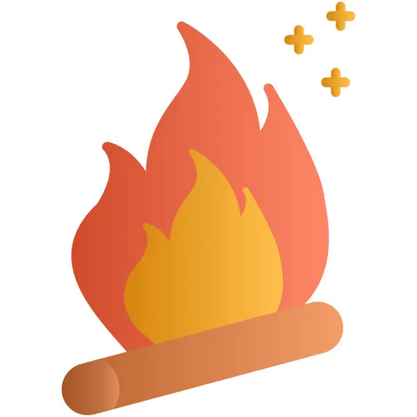 Ateşle. Web simgesi vektör illüstrasyonu