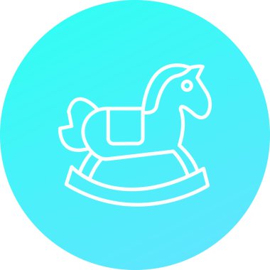 Bir atın vektör illüstrasyonu