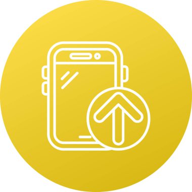 Akıllı telefon simgesinin vektör illüstrasyonu