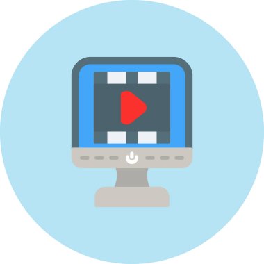 video çalma vektör simgesi