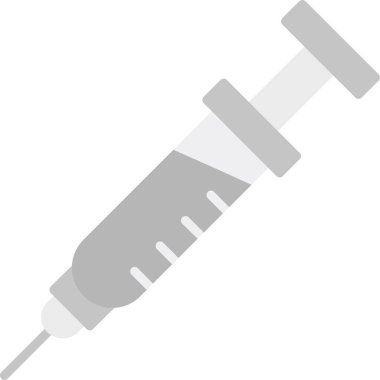 Şırınga vektör simgesi. düz biçim.