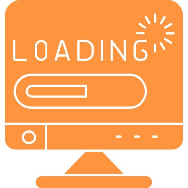 Simge yükleniyor, vektör illüstrasyonu