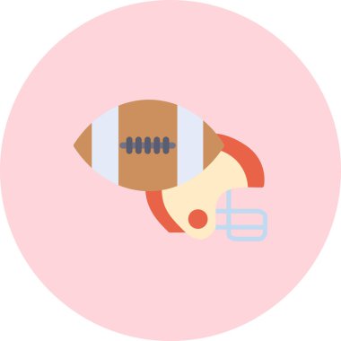 ragbi oyuncusu düz stil simgesi