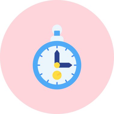 Saat simgesi vektör illüstrasyonu