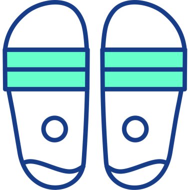 Terlikler. Web simgesi basit illüstrasyon