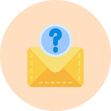 e-posta mektup simgesi, vektör çizim