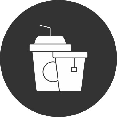 çay fincanı ikonu vektör illüstrasyonu