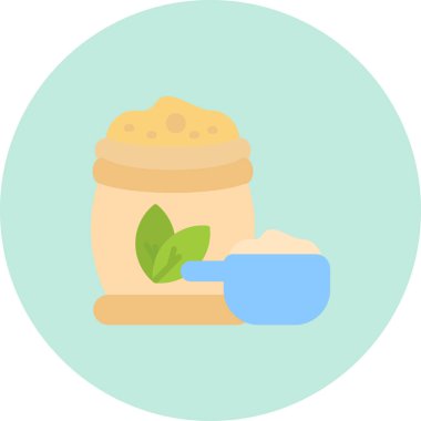 Bir fincan çay ikonu, vektör illüstrasyonu