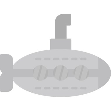 Denizaltı. Web simgesi basit illüstrasyon