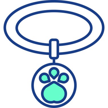 Hayvan ayak izi. Web simgesi basit illüstrasyon