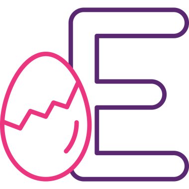 Yumurta. Web simgesi basit illüstrasyon