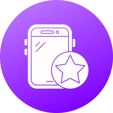 Cep telefonu simgesi, vektör illüstrasyonu