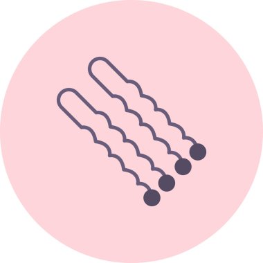 Güzellik ve moda simgelerinin vektör çizimi