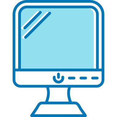 Dizüstü bilgisayar simgesi vektör çizimi