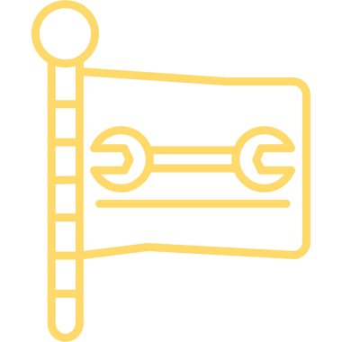 Modern bir simgenin vektör illüstrasyonu