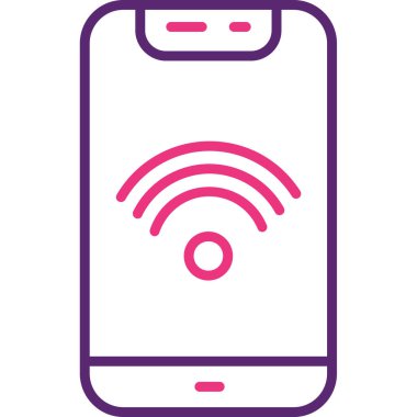 akıllı telefon simgesi vektör illüstrasyonu