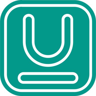 Bir torba simgesinin vektör illüstrasyonu