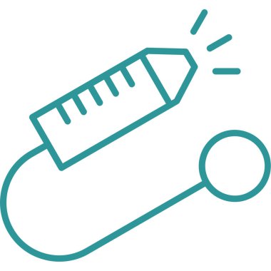 Termometre. Web simgesi basit illüstrasyon