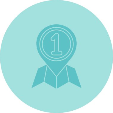 Rozet simge vektör çizim