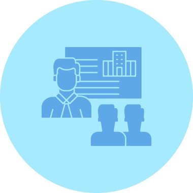 Basit iş ikonu, vektör illüstrasyonu