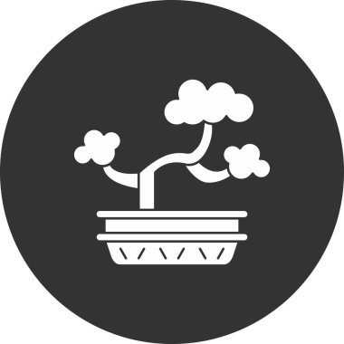 Bir çiçek simgesinin vektör illüstrasyonu