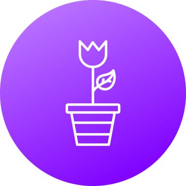 Bahçe simgesinin vektör illüstrasyonu