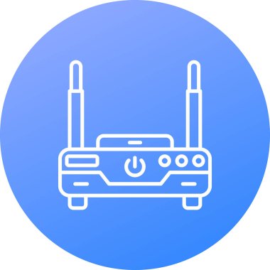 Kablosuz. Web simgesi basit tasarım