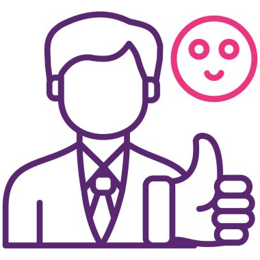 İş. Web simgesi basit illüstrasyon