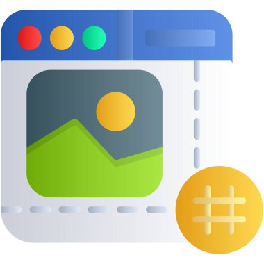 iş web simgesi, basit vektör illüstrasyonu