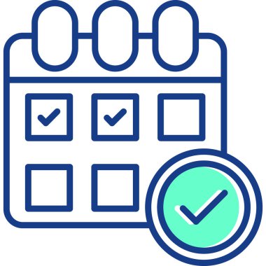 Kontrol listesi. Web simgesi basit illüstrasyon