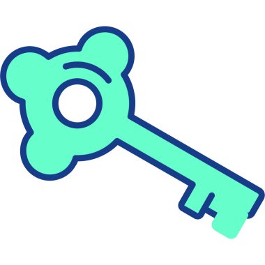 Anahtar. Web simgesi basit illüstrasyon