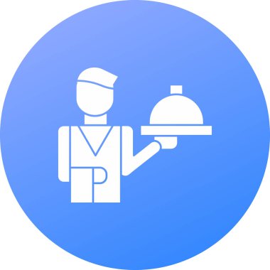 Oda servisi web simgesi, vektör illüstrasyonu