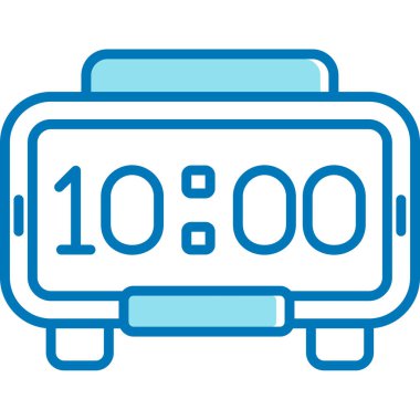 Saat simgesi vektör illüstrasyonu