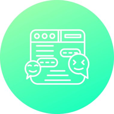 seo modern simgesinin vektör illüstrasyonu