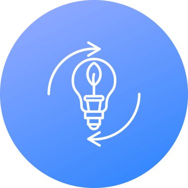 ampul simgesi vektör illüstrasyonu