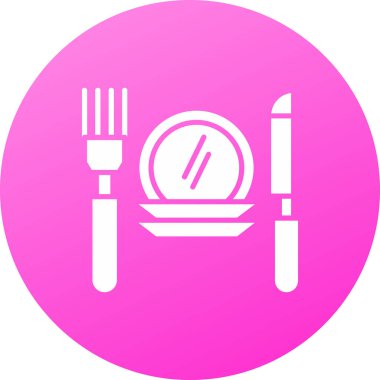 Çatal simgesi. Ağ için çatal vektör simgelerinin basit çizimi