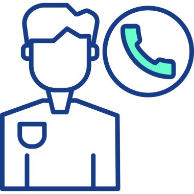 Müşteri servisi. Basit simge