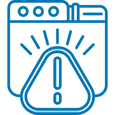 Alarm simgesi, vektör illüstrasyonu