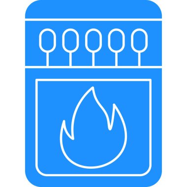 Yangın. Web simgesi basit illüstrasyon