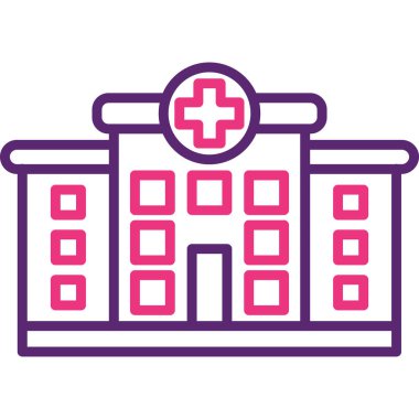 Hastane Simgesi Vektör İllüstrasyonu