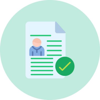 belge simgesi vektör illüstrasyonu