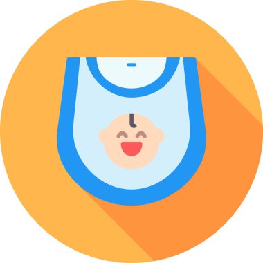 bebek düz vektör simgesi