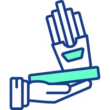 Eldivenler. Web simgesi basit tasarım